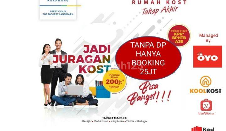 Rumah kos kosan dp 25 jt galuh mas kota karawang barat 1