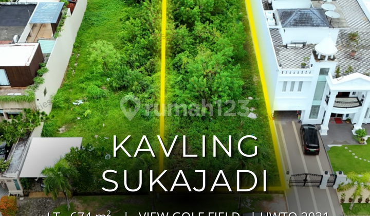 Exclusive Plot with Golf View in the Elite Sukajadi Area!