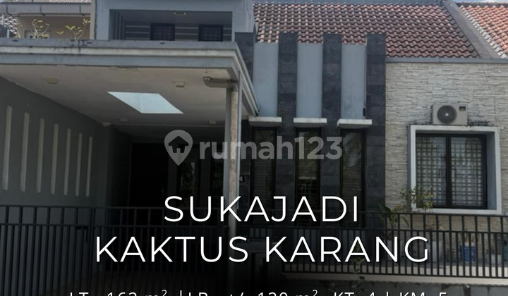 Rumah 1.5 Lantai Full Furnished di Cluster Kaktus Karang Sukajadi! Hadap Taman!