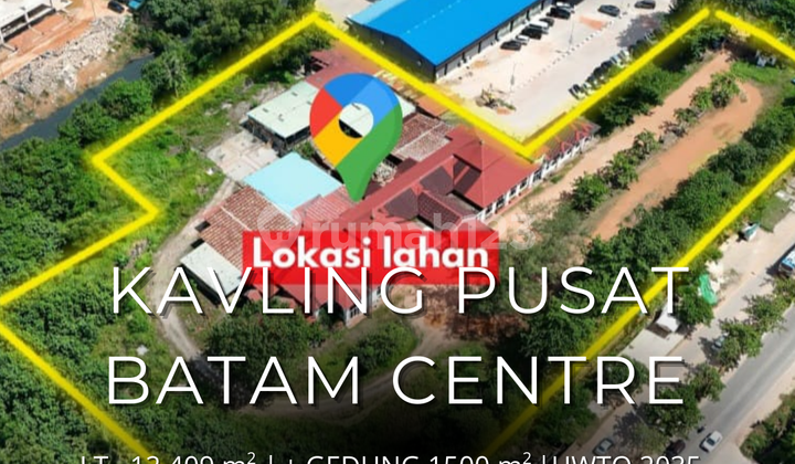 Kavling Strategis 1.2 Hektar di Kawasan Bisnis Elit Batam Centre Core!
