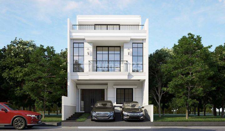 Rumah Cantik American Classic Bisa Kpr 3,5 Lantai Sutera Flamboyan Alam Sutera  1