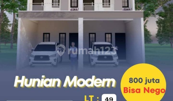 Rumah Baru 2 Unit Tarap Bangun Akses Mobil di Kramat Jati Jaktim