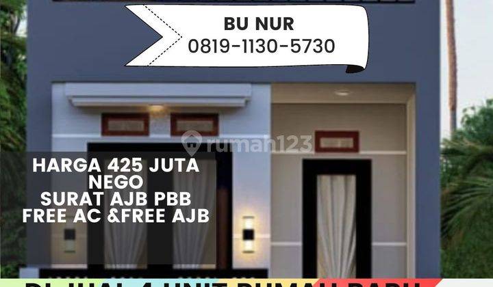 Di Jual 4 Unit Rumah Baru Tahap Bangun Di Kampung Gedong Condet Jaktim 2