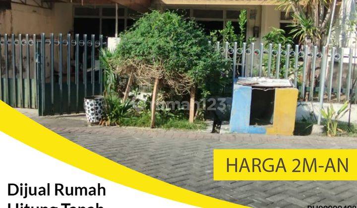 Dijual Rumah Hitung Tanah Row Jalan Lebar di Manyar Jaya, Surabaya 1