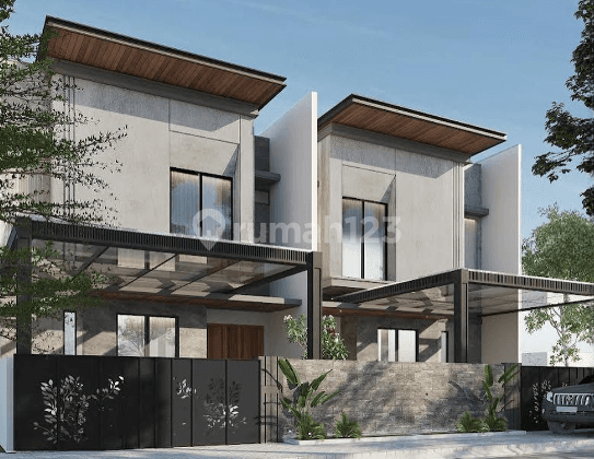 Dijual Rumah Baru Gress Modern Design di Manyar Kertoadi Surabaya 1