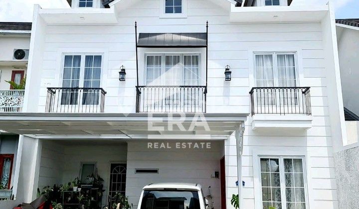 Rumah cantik Gaya American Classis Nuansa Asri Cipadu Lt130m2 Bonus Kitchen set walkin closet JurangMangu Timur  Pondok Aren Tangerang Selatan Banten