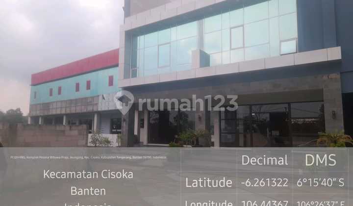 Murah Gedung Pendidikan di Tigaraksa Jl Pesona Wibawa Praja LT 1003 M2 Tegalsari Tangerang