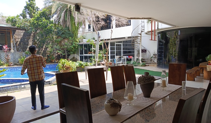 Jual Cepat Rumah Permata Hijau Lt 1.165M2 Lengkap Swimming Pool Boulevard Barat Grogol Utara Kebayoran Lama Jakarta Selatan