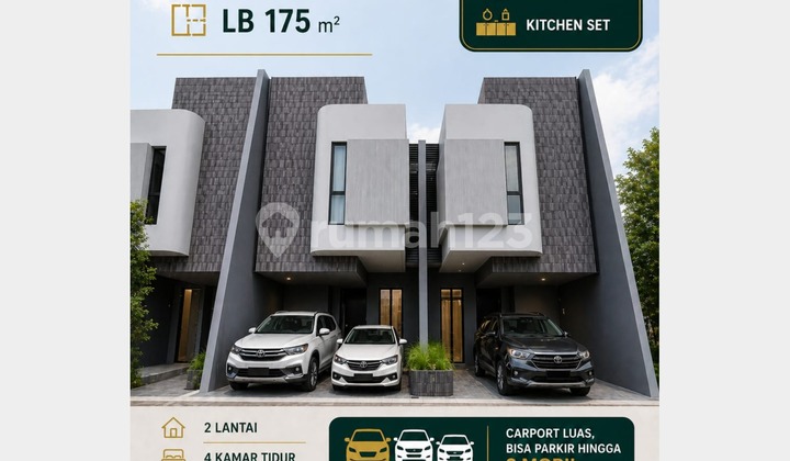 Scandinavian House in Jatbiening Bekasi, A Step Away from Gs Supermarket Scandinavian House in Jatbiening Bekasi, A Step Away from Gs Supermarket