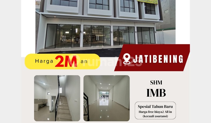 Modern Shophouse Ready to Move In, Suitable for Business and Office in Jatibening, Bekasi 1