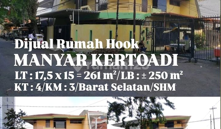 Jual Cepat Rumah Hook Surabaya Timur Manyar Kertoadi Lokasi Baguss Masih Nego 1
