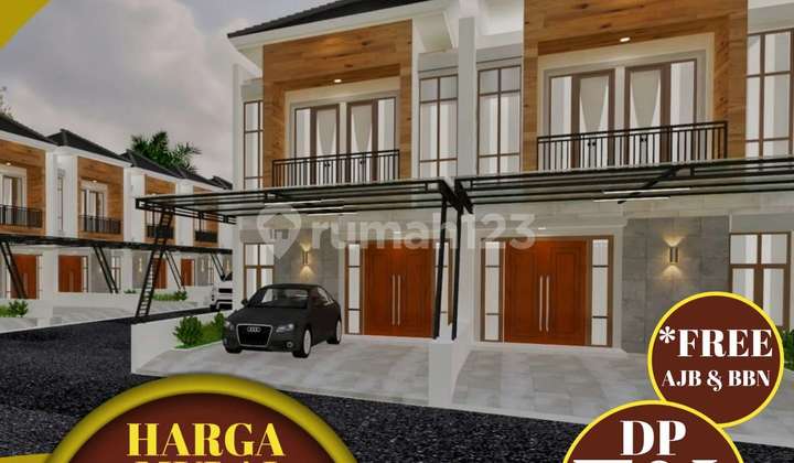 Rumah di Jalan pondok gede hankam 2 Lantai SHM Baru Free Biaya   5