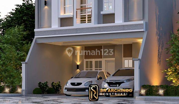 Rumah 2 Lantai Pinggir Jalan Mewah Luas Kamar 3 Akses Mobil Shm  2