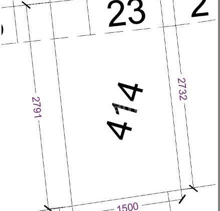 Kavling Residensial Siap Bangun di Sunset Cove Cpi Posisi Depan Taman. Luas 414 M2 15 X 27,5 M 2