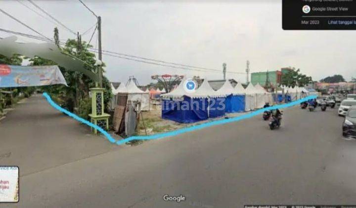 TANAH DIJUAL MURAH LOKASI STRATEGIS PINGGIR JALAN RAYA PAMULANG  2