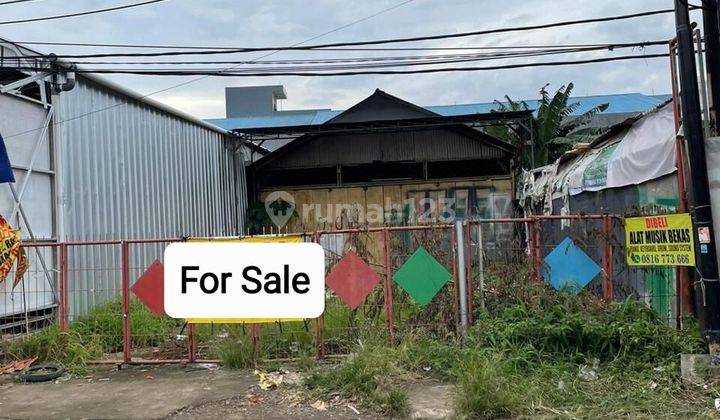 Tanah Ada Gudang di Pinggir Jalan Wibawa Mukti Jatiasih 1