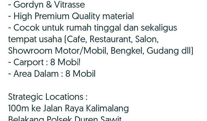 Dijual Ruang Usaha Dan Rumah di Kalimalang Jakarta Timur 9