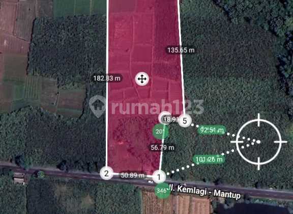 Tanah di Raya Kemlagi Mojokerto Nol Jalan Provinsi (DT) 1