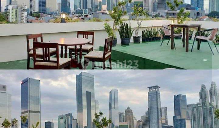 Jual Kost Exclusive / Hotel dg Rooftop Cafe/Resto City View (Best View of Jakarta). 29M Nego!! Rumah di Jalan Anggrek, Setiabudi, Kuningan, Jakarta Selatan 2