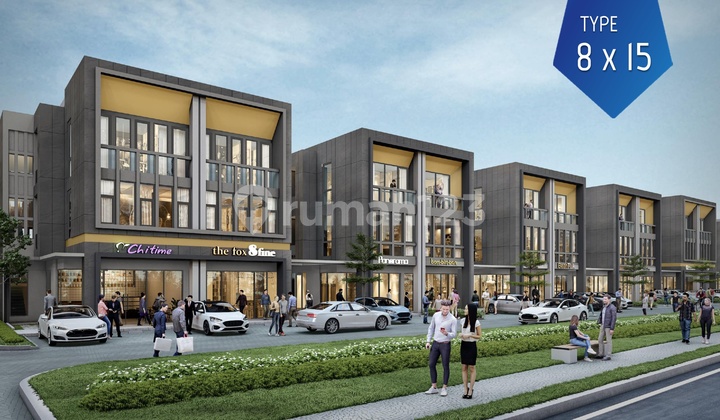 Dijual Delrey Business Townhouse BSD ruko modern 3 lantai lokasi strategis