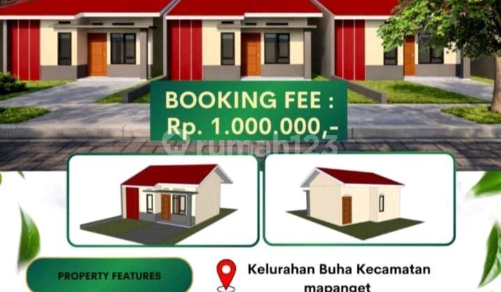Dijual Cepat Rumah Subsidi Daerah Mapanget, Harga Sangat Murah