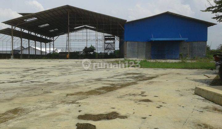 Tanah Bonus Gudang Lokasi Strategis Pinggir Jalan Raya Desa Rawaurip, Kab. Cirebon 1