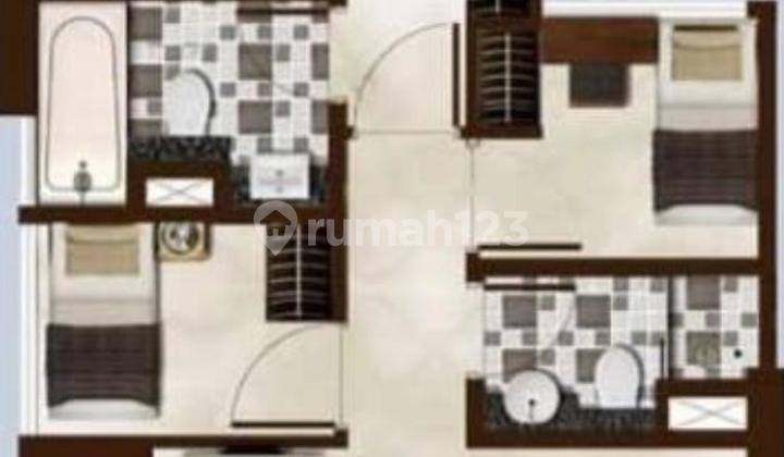 Dijual Apartemen 3br At Puri Mansion, Kembangan, Jakarta Barat.