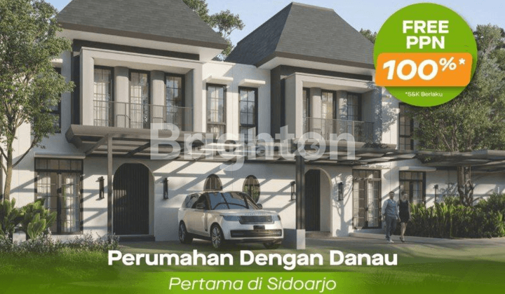 MODAL 10 JUTA BISA KPR RUMAH LAKE VIEW DI PUSAT KOTA SIDOARJO 1