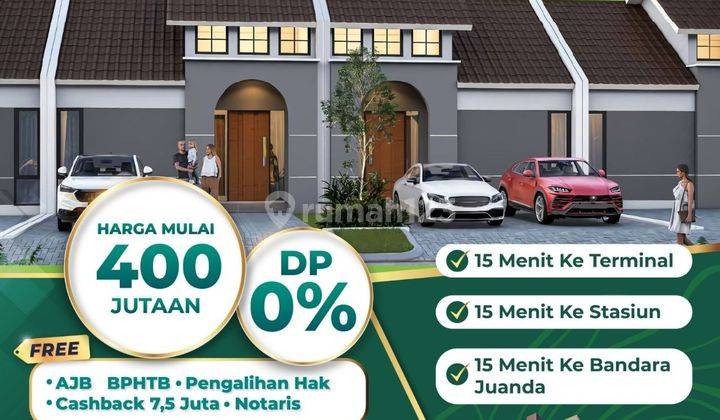 TANPA DP RUMAH 400 JUTAAN DI SELATAN SURABAYA, 15 MENIT KE BANDARA JUANDA 2