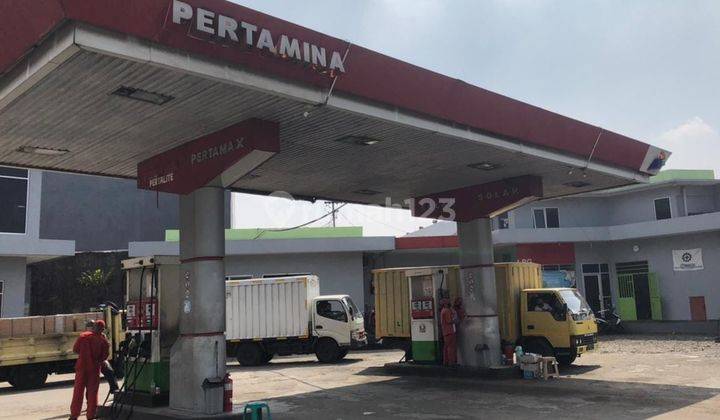 Spbu Luas Strategis di Pasirkoja Dekat Pintu Tol 1