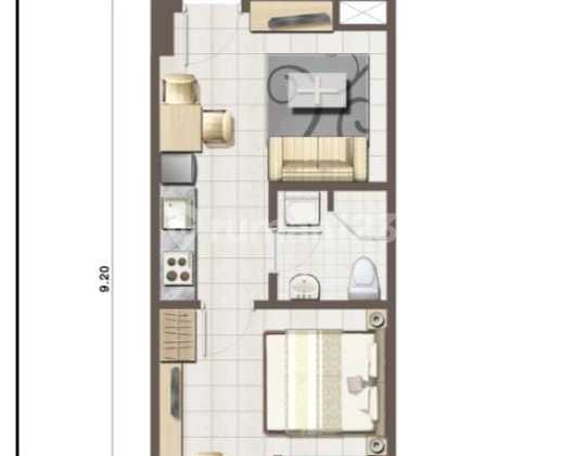 Apartemen Thamrin City 1 Kamar Tidur Furnished 2