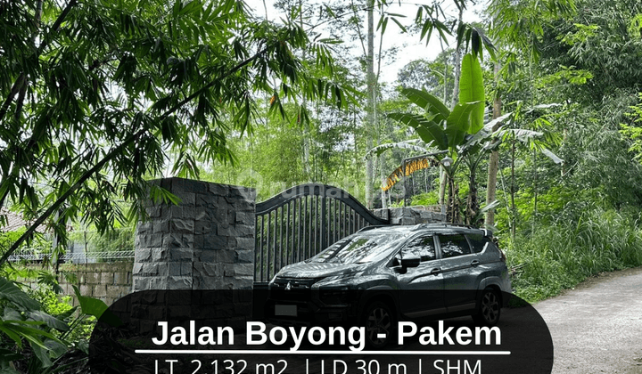 Strategis Jalan Boyong Tanah Murah Pakem Dekat Wisata Kaliurang 