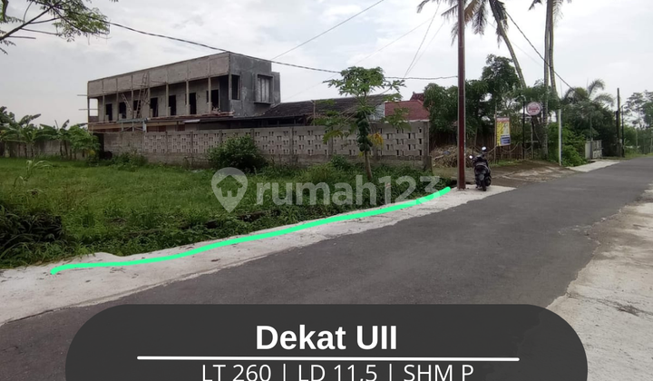 Tanah Dekat Uii Jalan Kaliurang 800 Meter Dari Ponpes Pandanaran