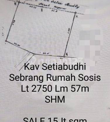 Tanah Mainroad Setiabudi Seberang Rumah Sosis 1