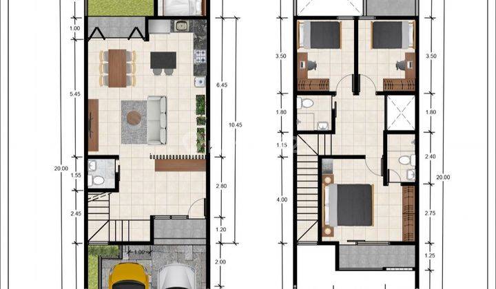 Rumah Baru Minimalis Modern Mekar Wangi Siap Huni 2