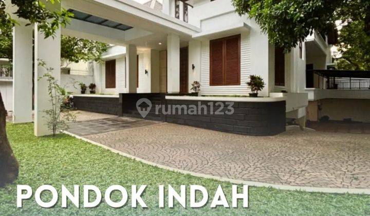 FOR SALE RUMAH MEWAH TERAWAT SIAP HUNI, BANGUNAN 2,5 LANTAI + BASEMENT. PONDOK INDAH 1