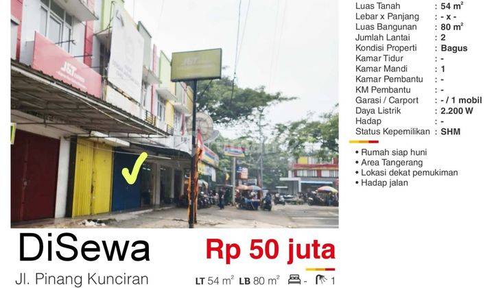 Ruko Siap Huni Daerah Kunciran Pinang Tangerang 1