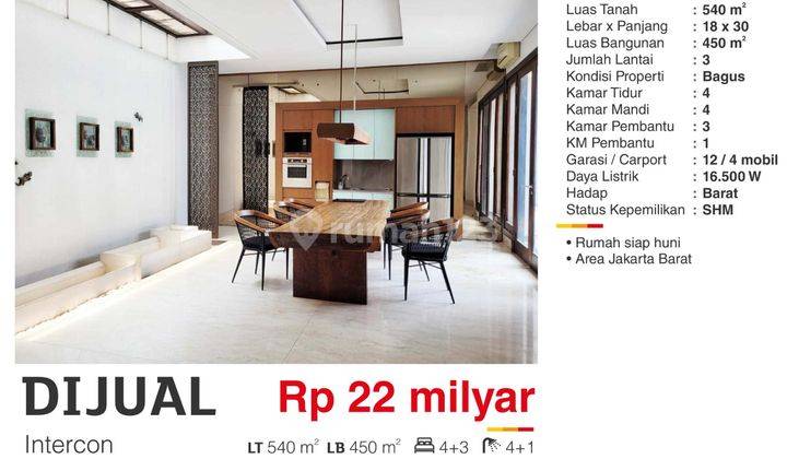 Rumah Cluster Intercon Daerah Kebon Jeruk Intercon Jakarta Barat 2