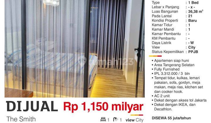 Apartemen The Smith Daerah Alam Sutera Dekat Ikea 1