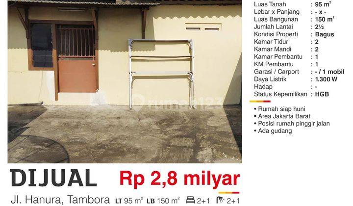 Rumah Jalan Hanura Daerah Tambora Jakarta Barat 2