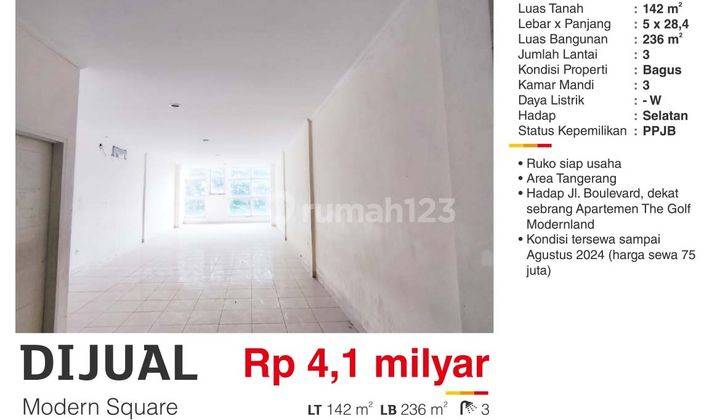 Ruko Modern Square Daerah Cipondoh Tangerang 2