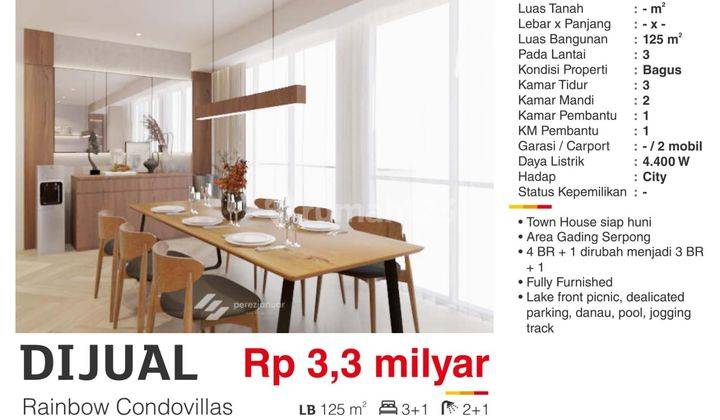 Rumah Cluster Rainbow Condivillas Daerah Gading Serpong 2