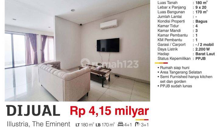 Rumah Illustria The Eminent Daerah Bsd Tangerang Selatan 2