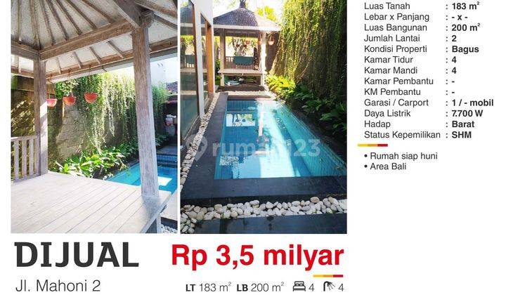 Rumah Jalan Mahoni Daerah Klungkung Bali 1