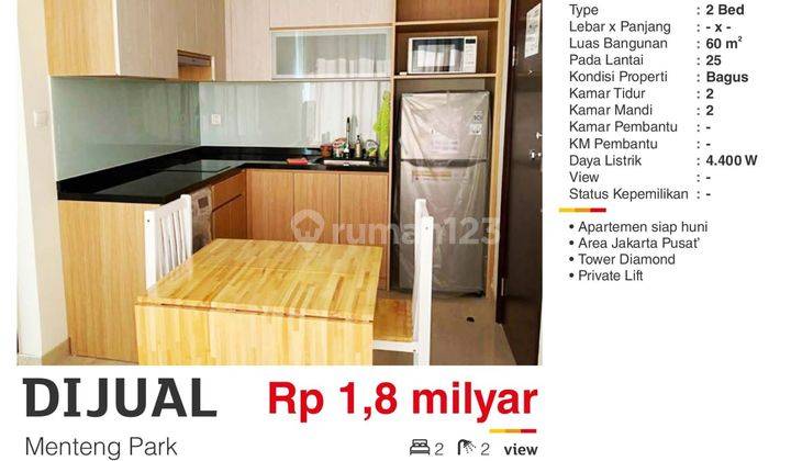 Apartment Menteng Park Daerah Menteng Jakarta Pusat 1