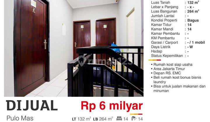 Rumah Daerah Pulo Mas Jakarta Timur 2