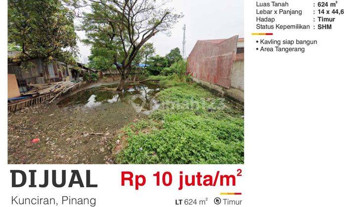 Kavling Siap Bangun, Area Kunciran Pinang 1