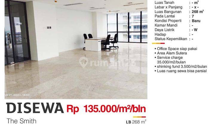 Office Space Di The Smith Building, Area Alam Sutra 2