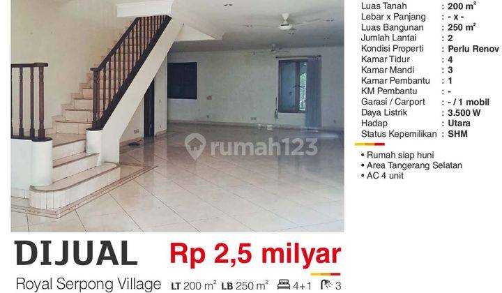 Rumah Di Royal Serpong Village, Area Tangsel 2