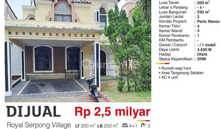 Rumah Di Royal Serpong Village, Area Tangsel 1